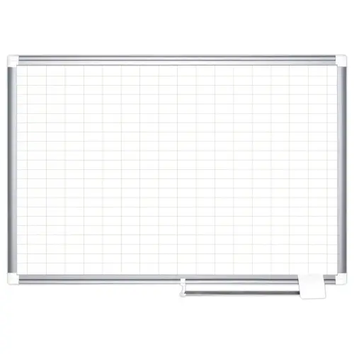 Magnetisch planner Kanban 180x120cm - geruit 25x25 mm
