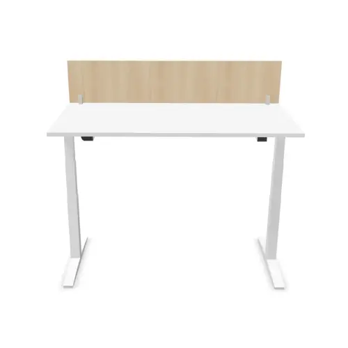 Kantoorscherm L. 160 licht acacia/alu