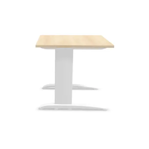 Tafel 80 x 80 acacia - witte poten