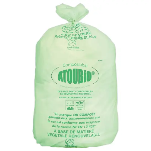 200  Groene vuilniszak voor dagelijks afval100 liter. 