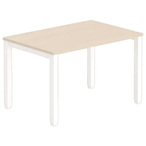 Bureau BRUXELLES 120 x 80 acacia - witte poten