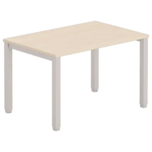 Bureau BRUXELLES 120 x 80 acacia - aluminium voeten