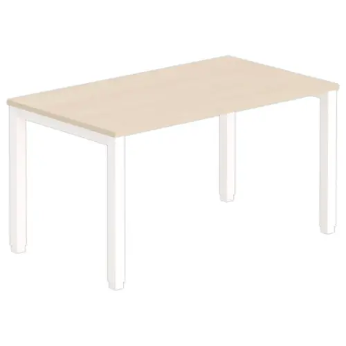 Bureau BRUXELLES 140 x 80 acacia - witte poten