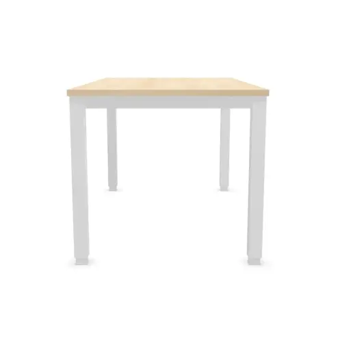 Bureau BRUXELLES 140 x 80 acacia - witte poten