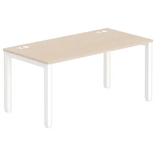 Bureau BRUXELLES 160 x 80 acacia - witte poten 