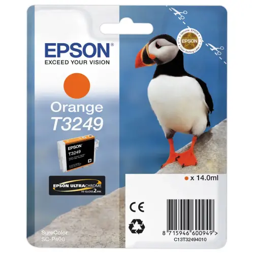 Epson T3249 oranje cartridge 