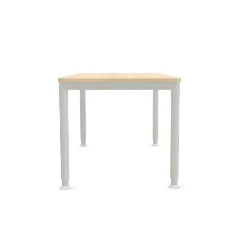 Tafel 160 x 80 acacia licht - aluminium poten