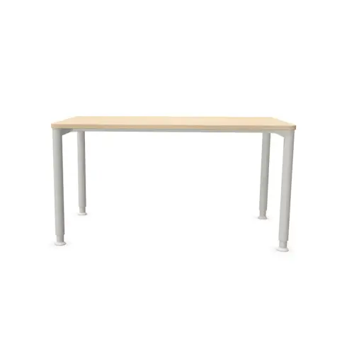 Tafel 140 x 80 acacia licht - aluminium poten