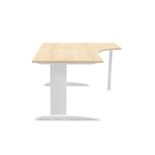 Bureau BUENOS AIRES compact retour naar rechts acacia/wit, L160