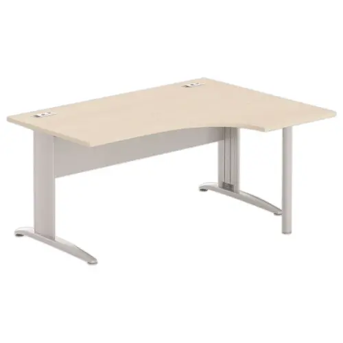 Bureau BUENOS AIRES compact retour naar rechts acacia/alu, L160