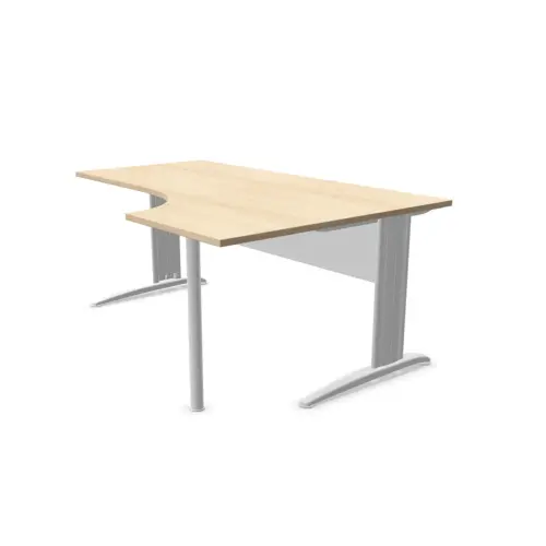 Bureau BUENOS AIRES compact terug naar rechts acacia/wit, L180