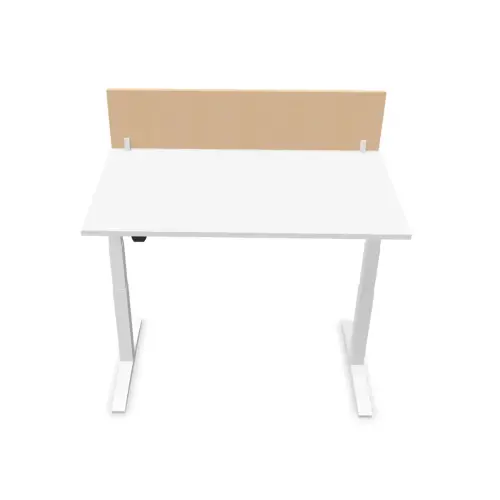 Bureau scheidingswand L.140 beuken/wit 
