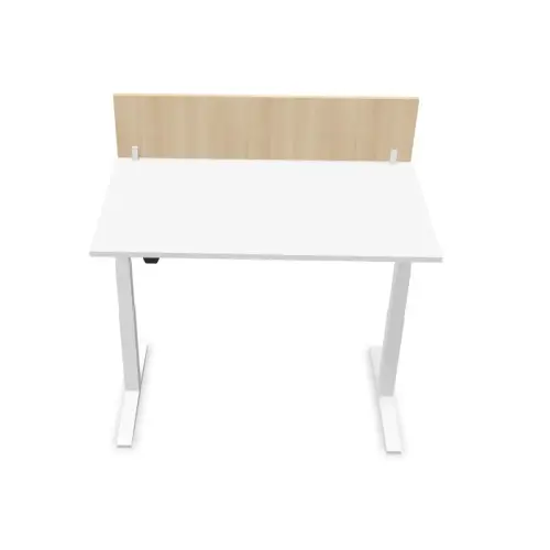 Cloisonnetje voor bureau L 140 acacia/wit 