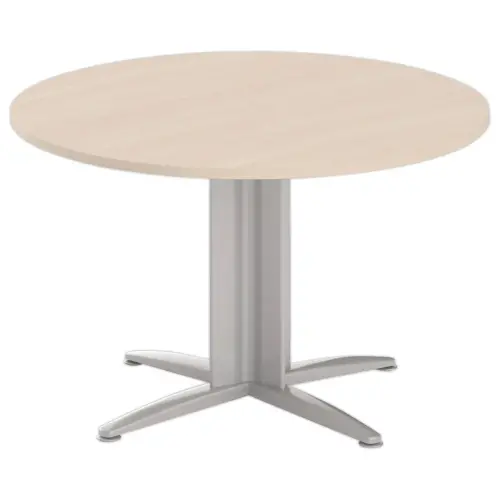 Tafel ronde vergadering diam. 116 cm acacia/aluminium 
