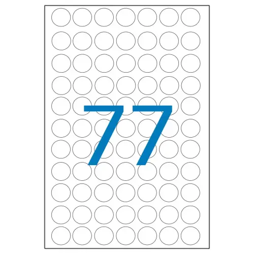Set van 385 ronde kleefpastilles, Ø 8mm, Kleurassortiment