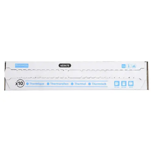 10 Lot van 10 papierrollen voor betaalterminals - 57X60X12 mm