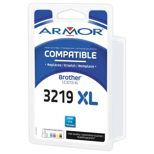 Inktjetcartridge ARMOR equiv.Brother LC3219XL cyaan 