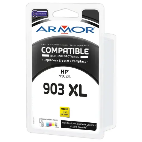 Inkjetcartridge ARMOR equivalent aan Hp 903XL geel 