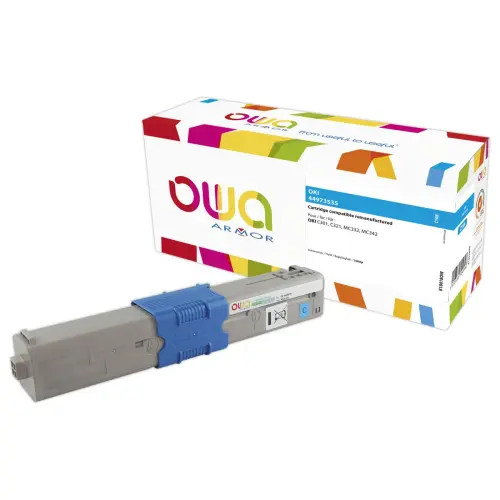 Cartridge ARMOR equiv. OKI 44973535 cyaan 