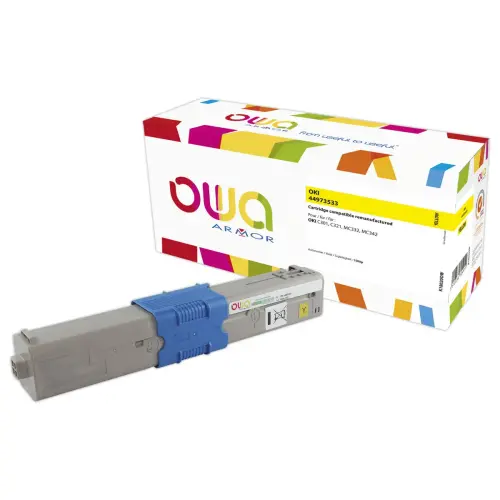 Cartridge ARMOR equiv. OKI 44973533 geel