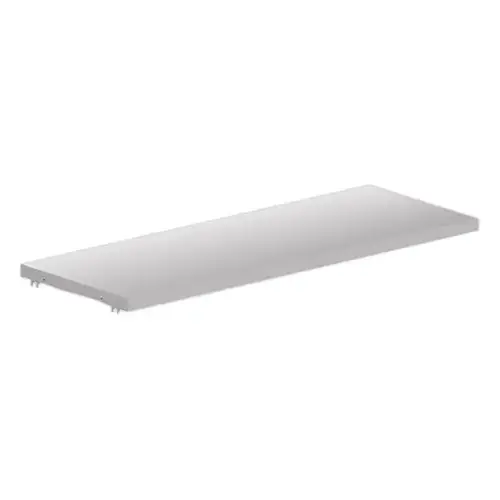 Bicolor metalen aluminium plank voor hoge kast L.120 cm 