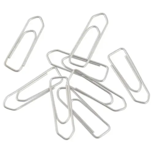 100  Gegalvaniseerde paperclips uiteinde "PUNT" - 45 mm 