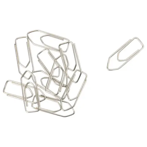 1000 Gegalvaniseerde paperclips uiteinde "PUNT" - 32mm