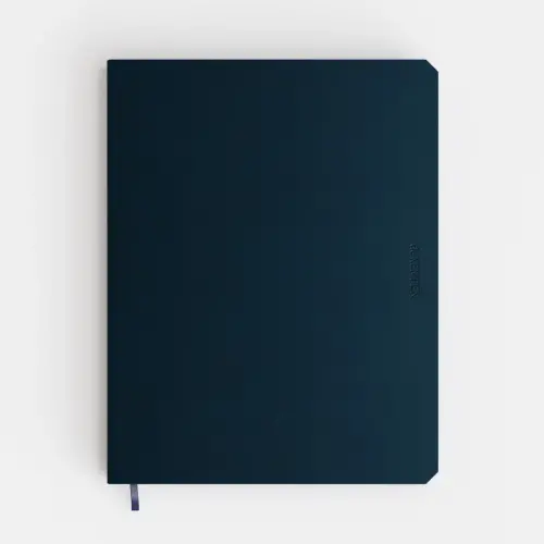 Kempen notitieboek groot gelinieerd Ashblack - Zwart