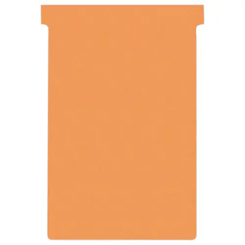 100  T-fiches voor planning - Maat 4 - Oranje - NOBO 