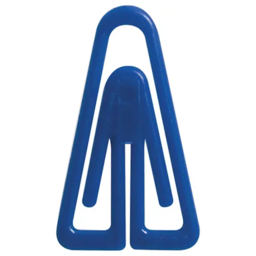 100  PLastic matte paperclips 25 mm - kleurassortiment 