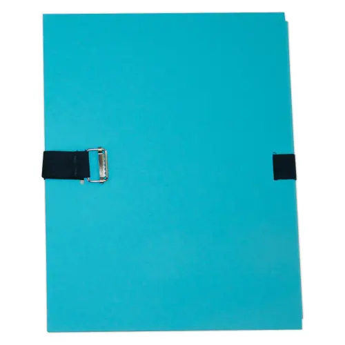 Map met band en voetflap - breedte max 13 cm - lichtblauw - ACCESS 