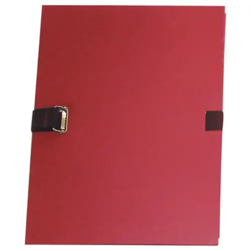Map met band en voetflap - breedte max 13 cm - bordeauxrood - ACCESS