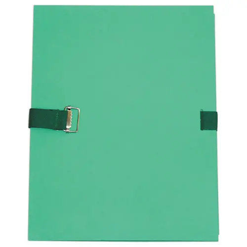 Map met band en voetflap - breedte max 13 cm - lichtgroen - ACCESS 