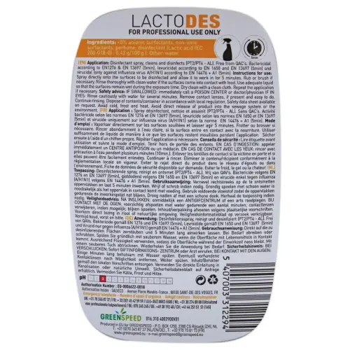 Ontsmettende spray Lacto Des 500 ml 
