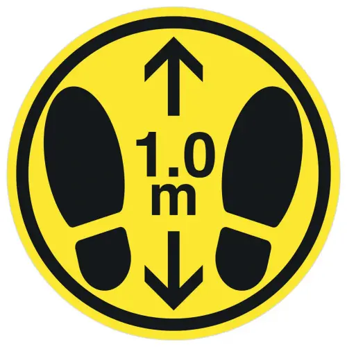 2  Preventieve gele vloeradhesieven, diameter 35 cm 