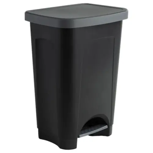 Vuilbak Step zwart antraciet - 50L 