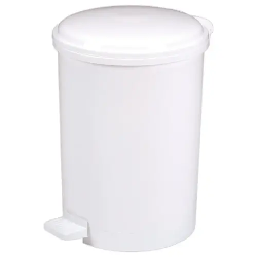 Witte kunststof pedaalemmer 40 L