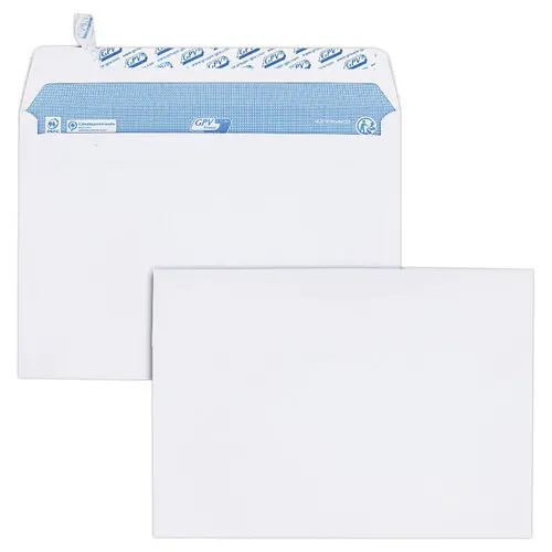 200 Witte siliconen band-enveloppen 162 x 229 mm 90g