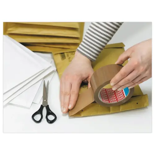 Rol verpakkingstape van polypropyleen - Havana - 66 m x 50 mm - TESA