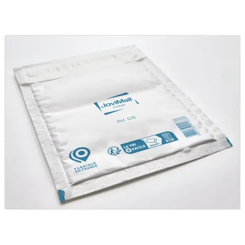 100 Luchtkussentassen van polyethyleen JOVIMAIL wit, 150x210 mm