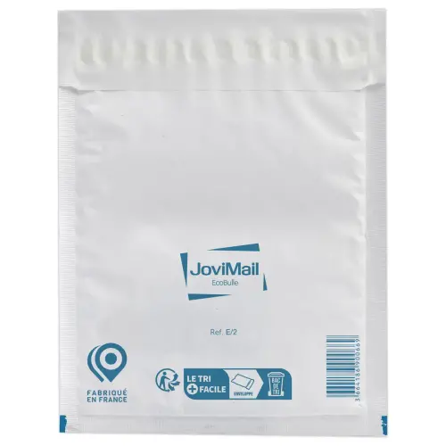 100 Luchtkussenzakken van polyethyleen JOVIMAIL wit, 220x260 mm