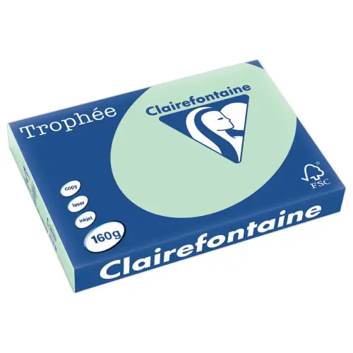 Ramette van 250 vellen pastel kleur papier Trophée A3 - 160g