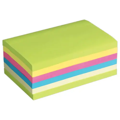 006 Blokken herpositioneerbare memoblaadjes superklevend - 7,6 x 12,7 cm - FIDUCIAL OFFICE SOLUTIONS