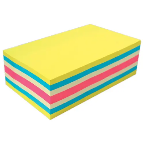 Blok memoblaadjes superklevend - 127 x 76 mm - Diverse kleuren