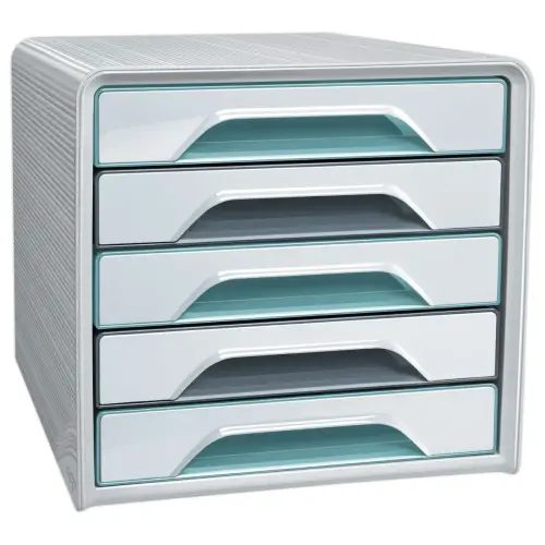 Witte klasseermodule 5 laden grijs/glasgroen