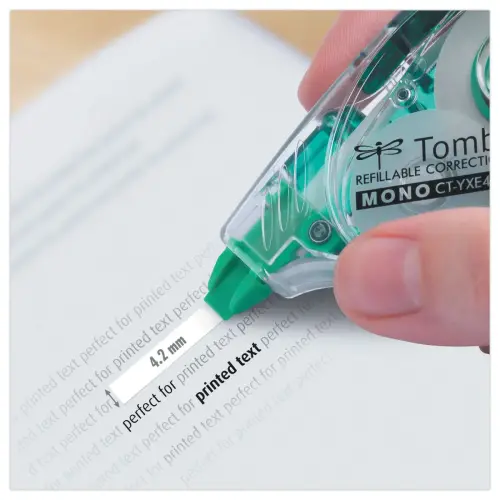 Zijcorrector TOMBOW met een rol van 16 m - bandbreedte 4,2 mm. 