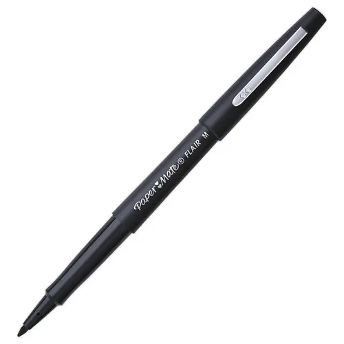 36 Viltstiften Flair Original - zwart - PAPERMATE