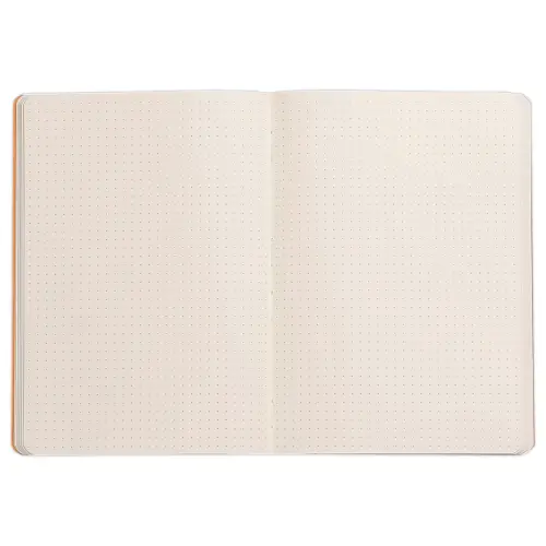 Genaaid schrift Rhodiarama A5 160 pagina's - zachte genaaide kaft - zwart - RHODIA