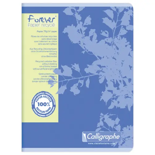 Recycled notepad 17x22cm, 70g, Seyes, 96 pagina's 