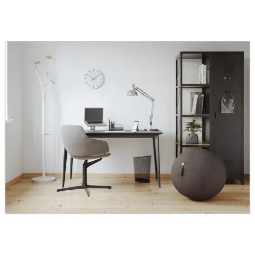 Witte wandklok Milena - hout - Ø 30 cm.